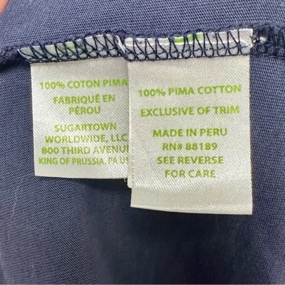 LILLY PULITZER Brewster Dress Navy Blue‎ Size Medium - Picture 9 of 9